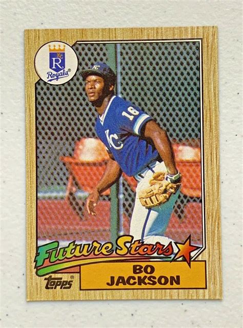 bo jackson topps baseball card|1987 Topps Bo Jackson (Future Stars) 